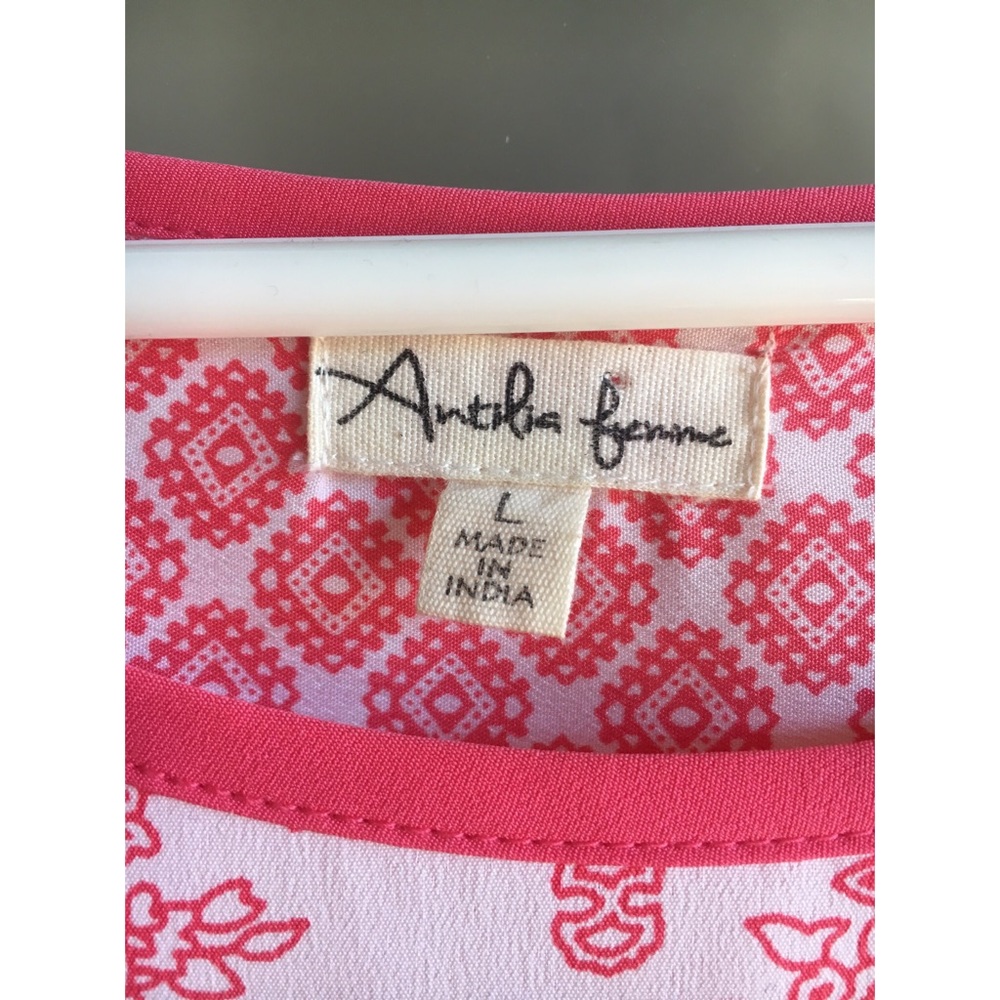 Patterned Three Quarter Sleeve Blouse - image 3